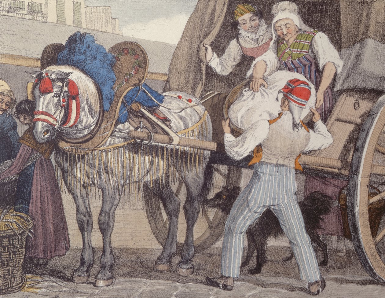 Il carrello della lavanderia, 1822 da John James Chalon