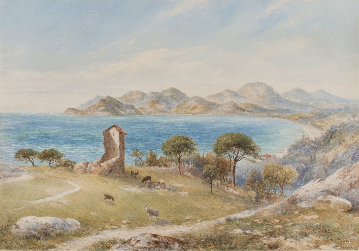 Vista delle montagne Esterelles da Cannes da John Jessop Hardwick