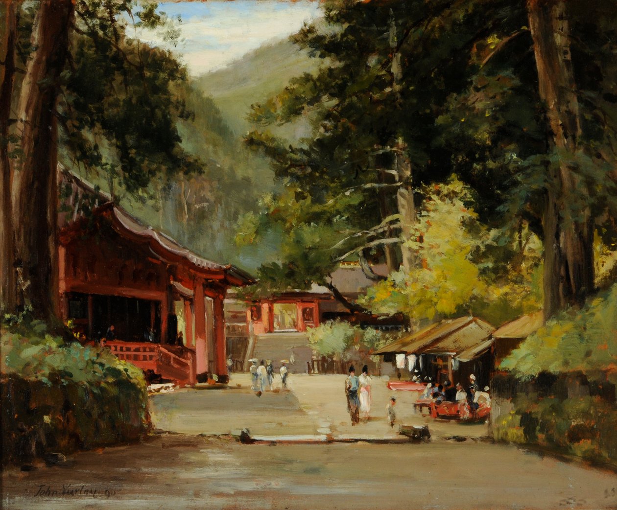 Ingresso al Mausoleo di Jyemiten, Nikko, Giappone da John Jnr. Varley