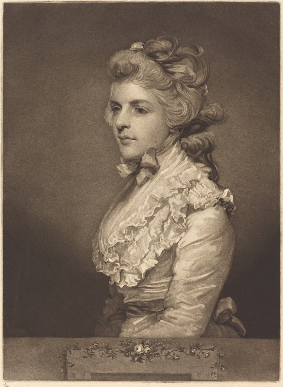 Miss Kemble in un vestito bianco da John Jones after Sir Joshua Reynolds