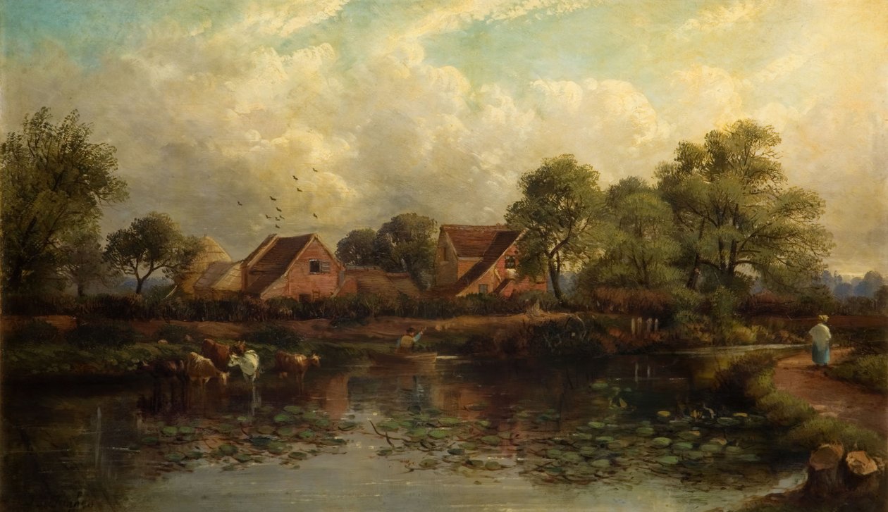 Fattoria in Wood Lane, Handsworth, 1850-1908 da John Joseph Hughes