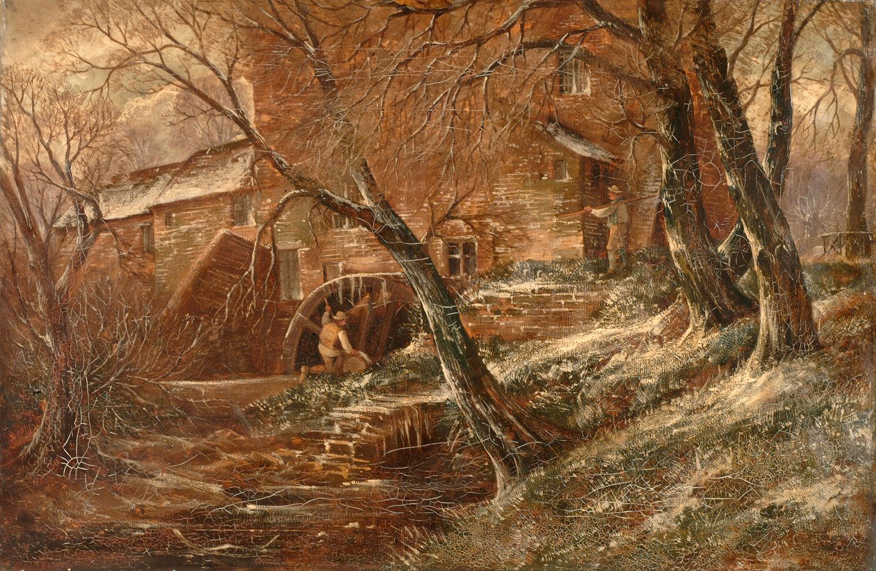 Mulino di Hamstead, StaffordshireHamstead Mill, Handsworth 1850-1908 da John Joseph Hughes