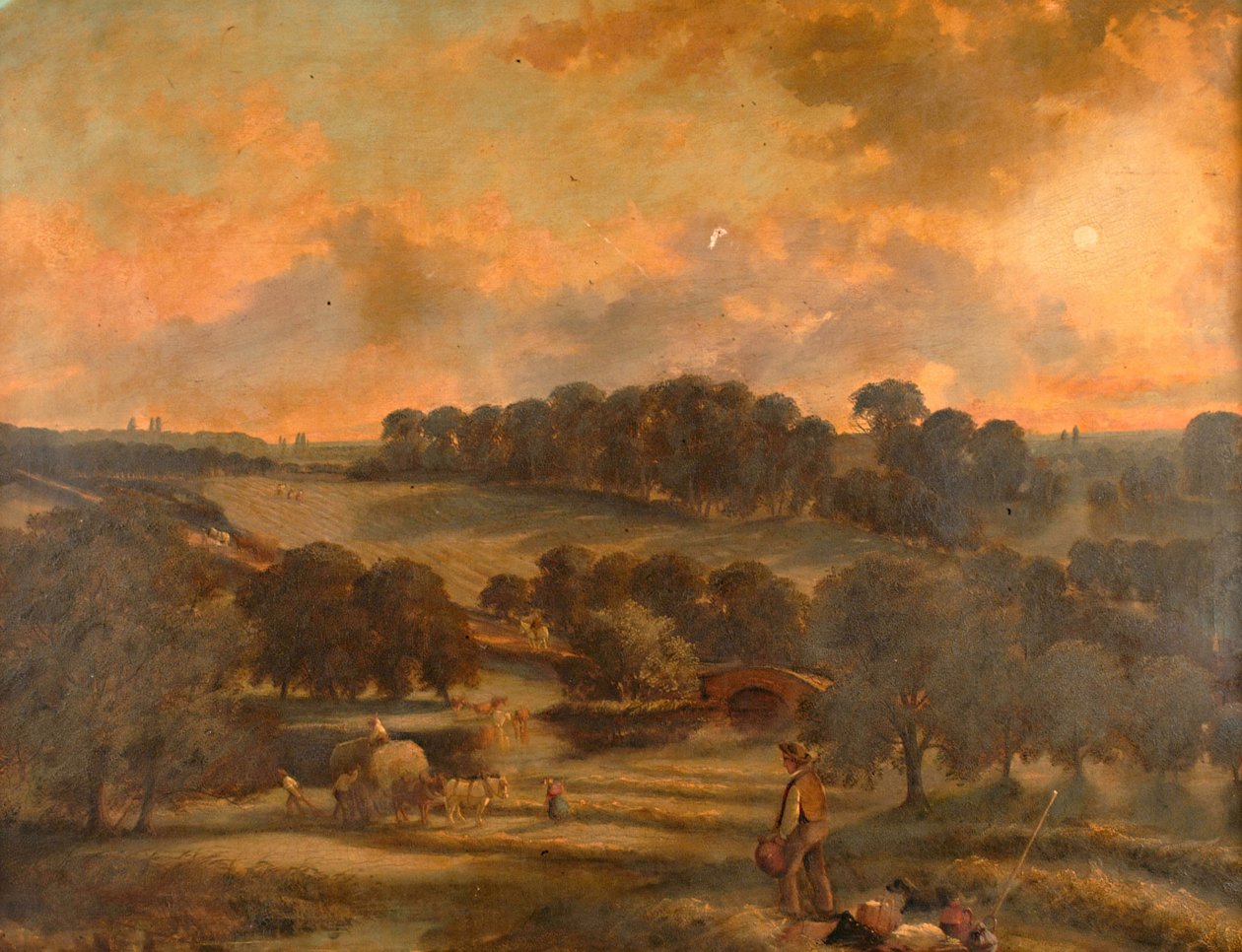 Tempo di fieno, Hamstead Mill, Handsworth, Staffordshire, 1850-1908 da John Joseph Hughes