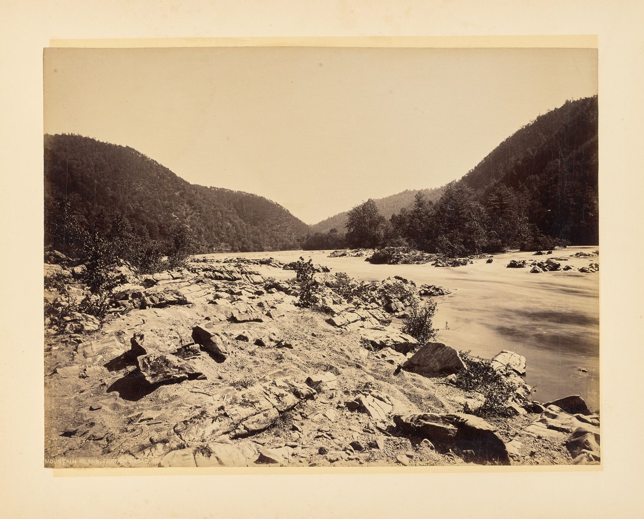 Mountain Island, French Broad, Carolina del Nord da John K. Hillers