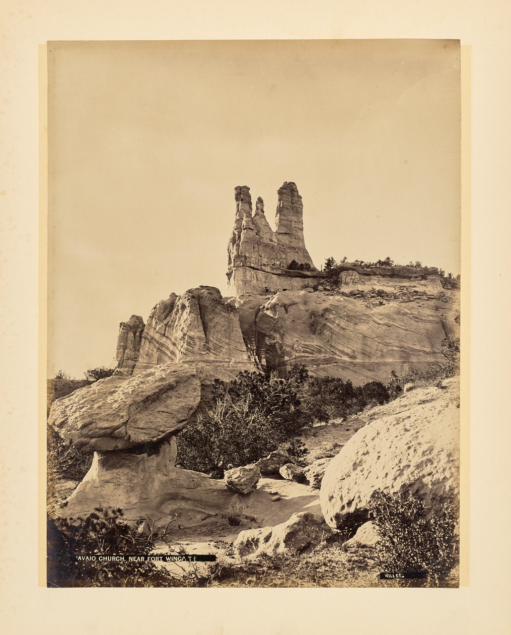 Chiesa navajo vicino a Fort Wingate da John K. Hillers