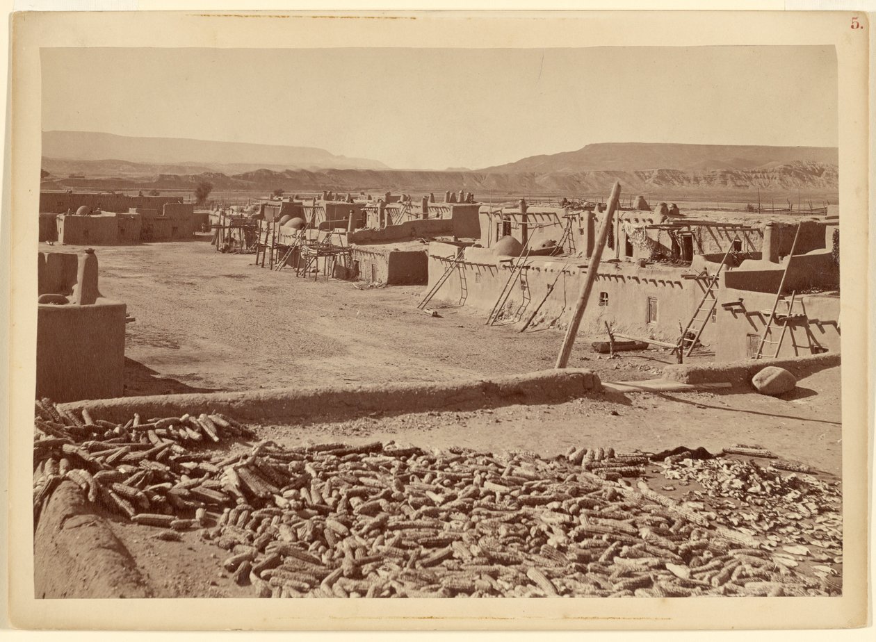 Pueblo di San Juan, Nuovo Messico: zona nord della città da John K. Hillers