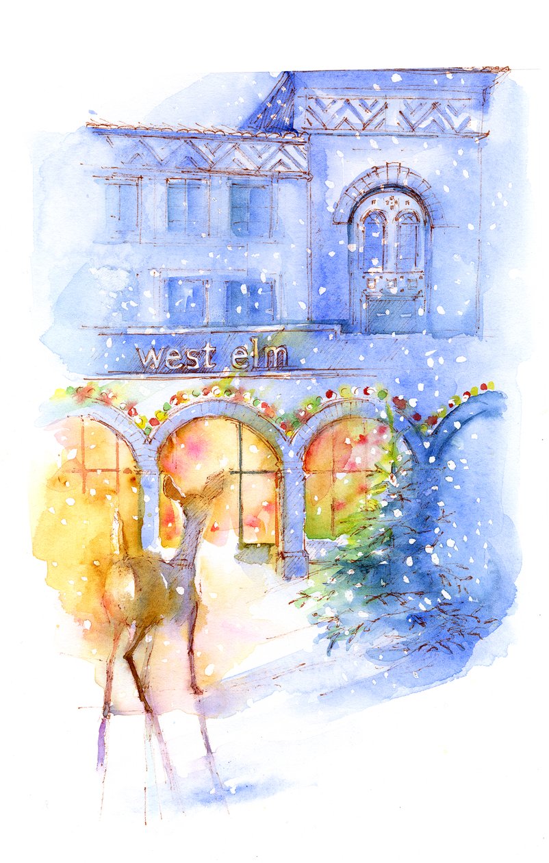West Elm a Natale da John Keeling
