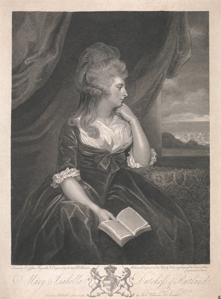 Mary Isabella Manners (nata Somerset), Duchessa di Rutland da John Keyse Sherwin