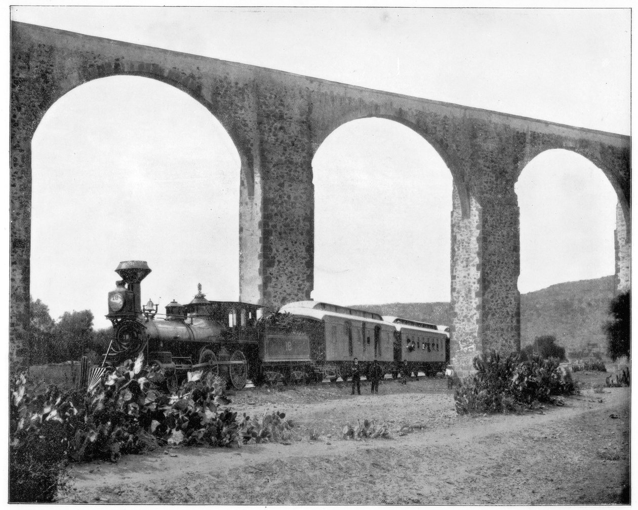 Acquedotto vicino a Queretaro, Messico, fine XIX secolo da John L. Stoddard