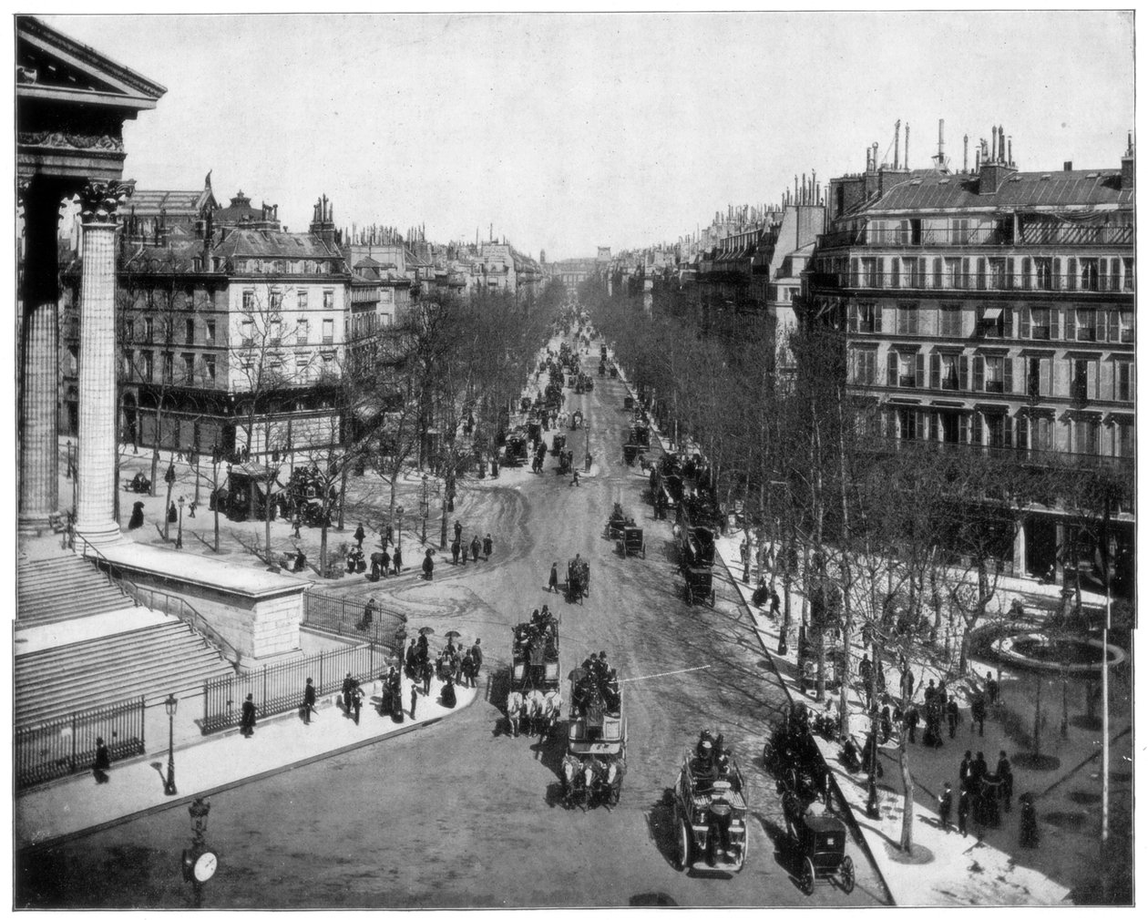 Boulevard de la Madeleine, Parigi, fine XIX secolo da John L. Stoddard