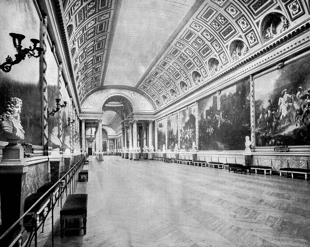 Galleria delle Battaglie, Versailles, Francia, 1893 da John L. Stoddard