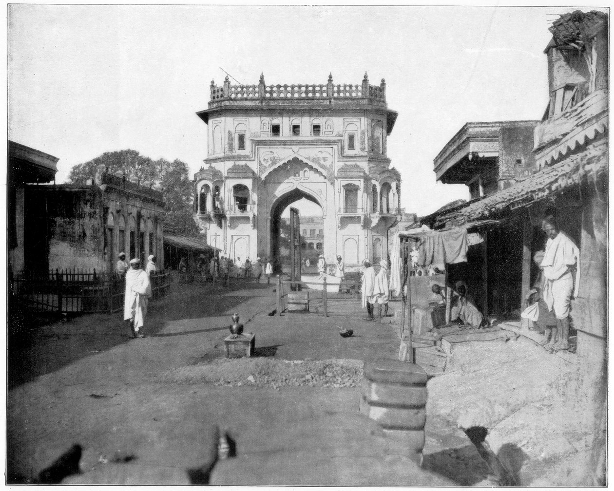 Porta di Lucknow, India, fine XIX secolo da John L. Stoddard