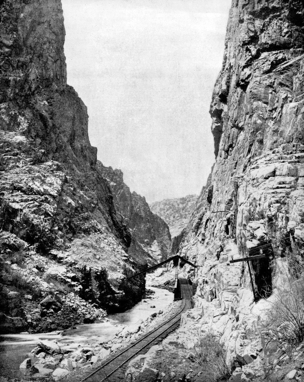 Royal Gorge, Colorado, USA, 1893 da John L. Stoddard