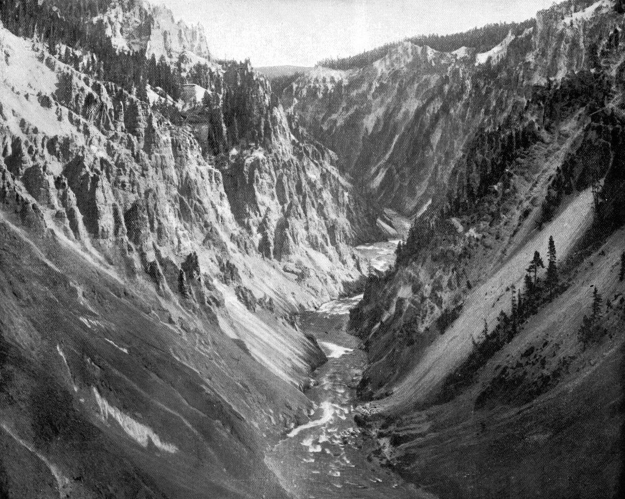 Il Grand Canyon, Parco Nazionale di Yellowstone, USA da John L. Stoddard