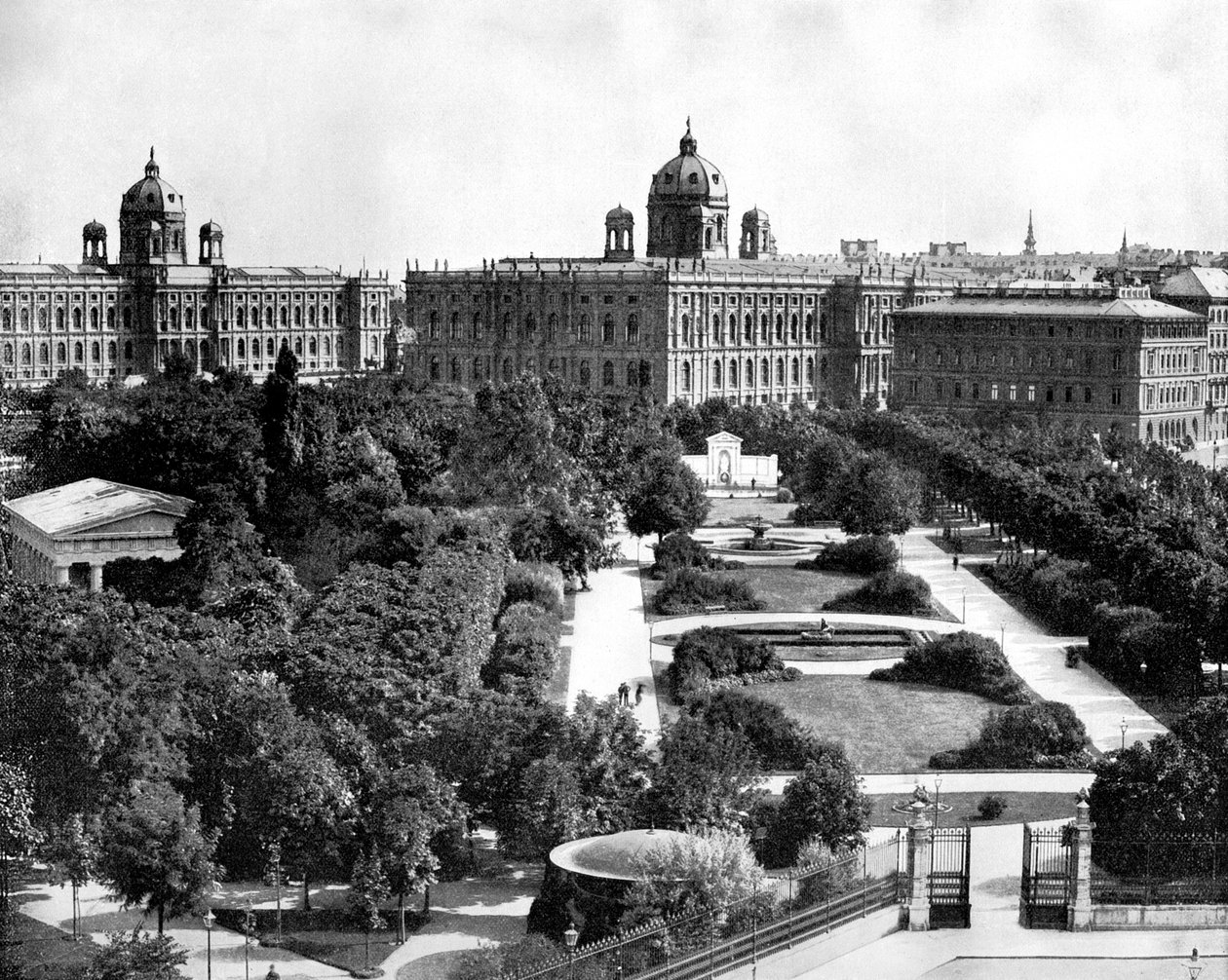 Volksgarten e Theseum, Vienna, Austria, 1893 da John L. Stoddard