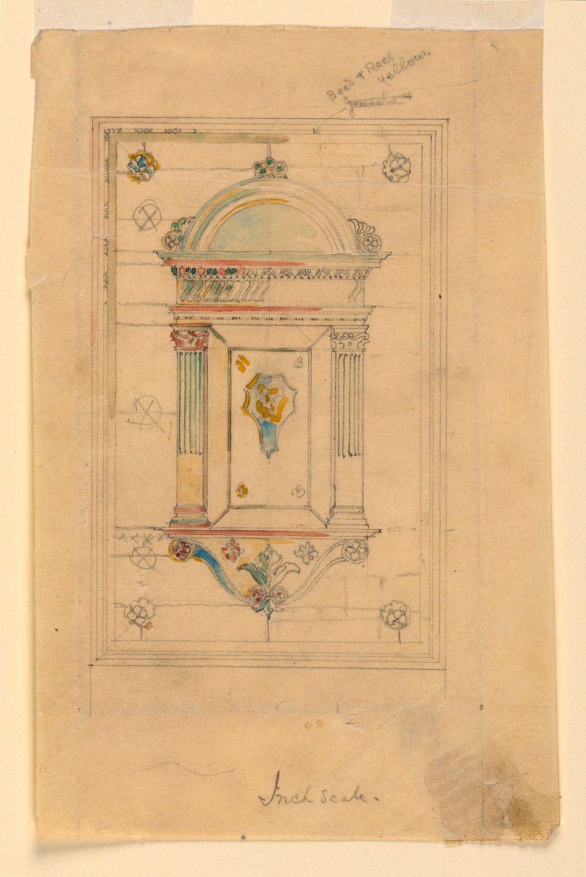 Progetto per una nicchia a muro da John La Farge