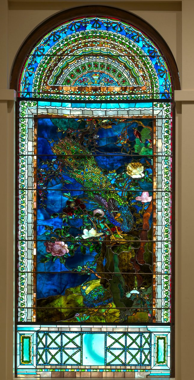 Pavoni e peonie I da John La Farge