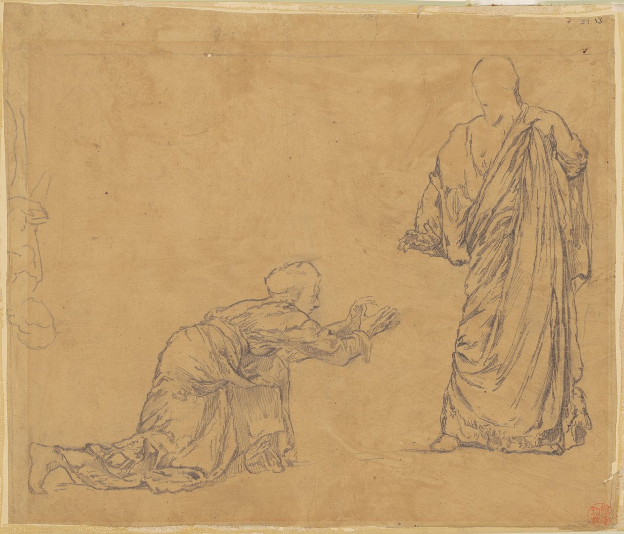 Studio per "Cristo che Appare a Maria" da John La Farge