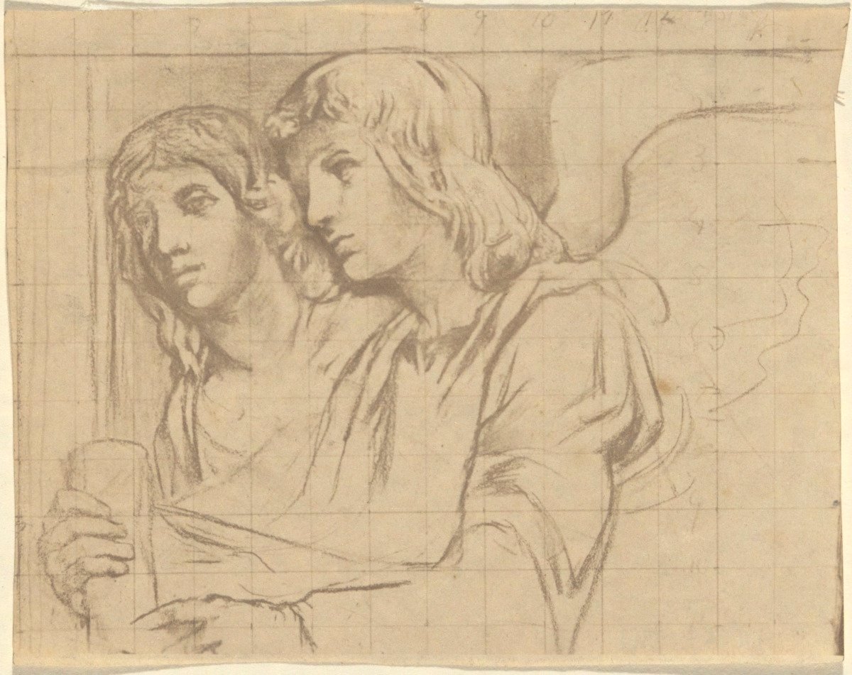 Due Angeli per la Chiesa della Trinità, Boston da John La Farge