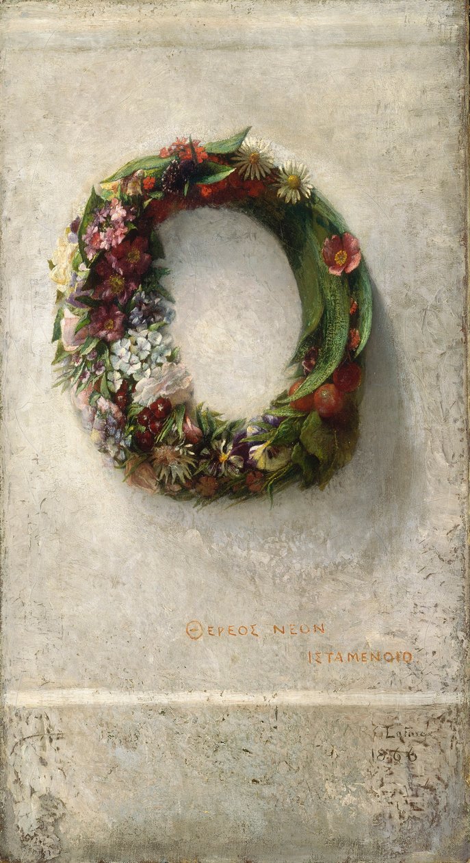 Corona di fiori da John La Farge