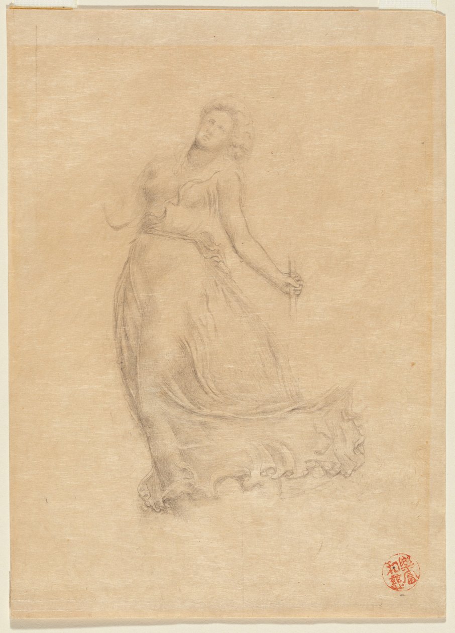 Figura femminile allegorica da John La Farge or Lafarge