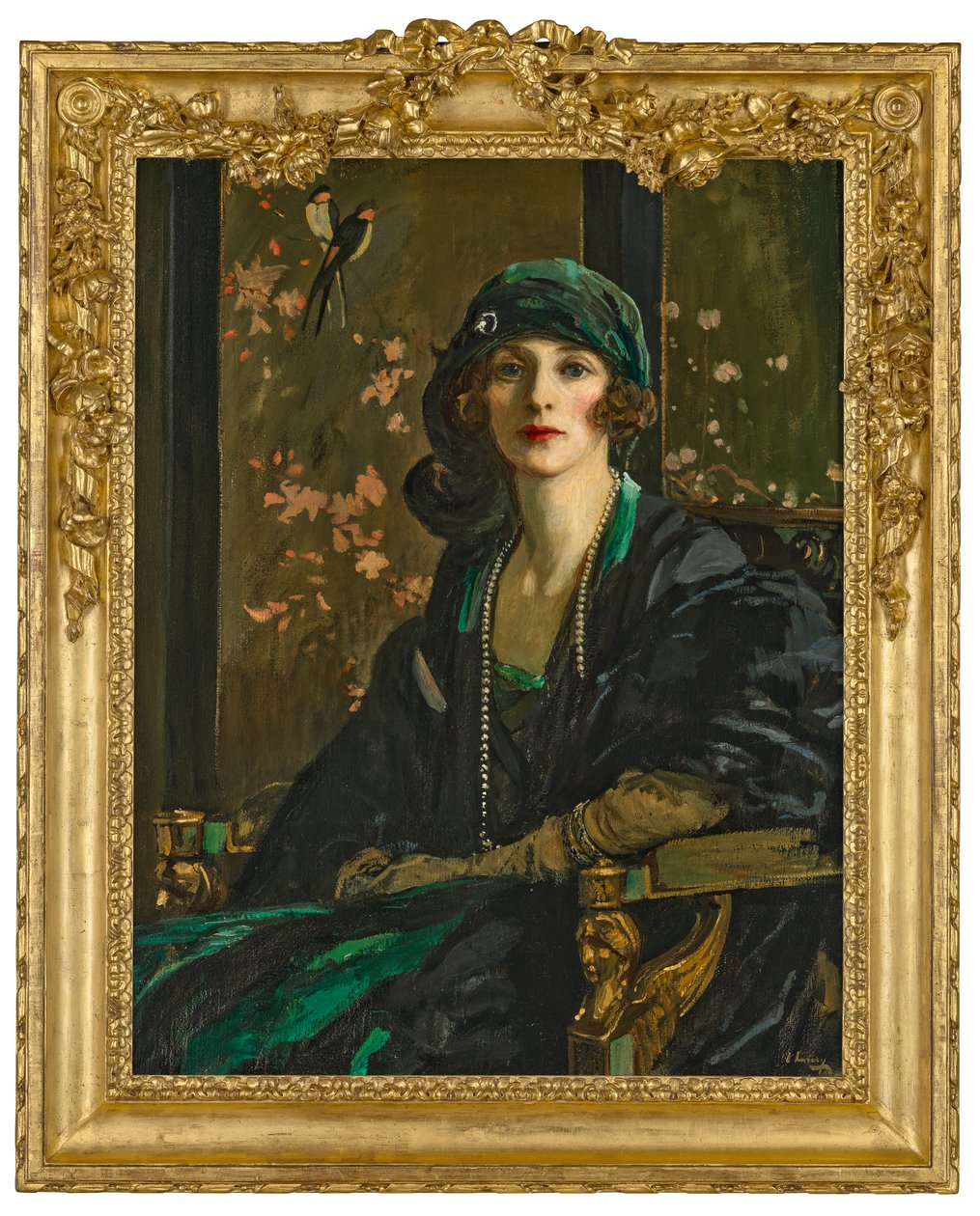 Una signora in nero e verde: Mrs Freda Dudley Ward da John Lavery