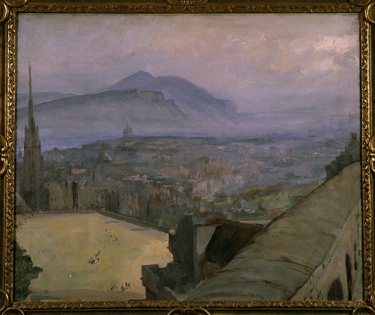 Una Veduta di Edimburgo dal Castello, guardando attraverso l