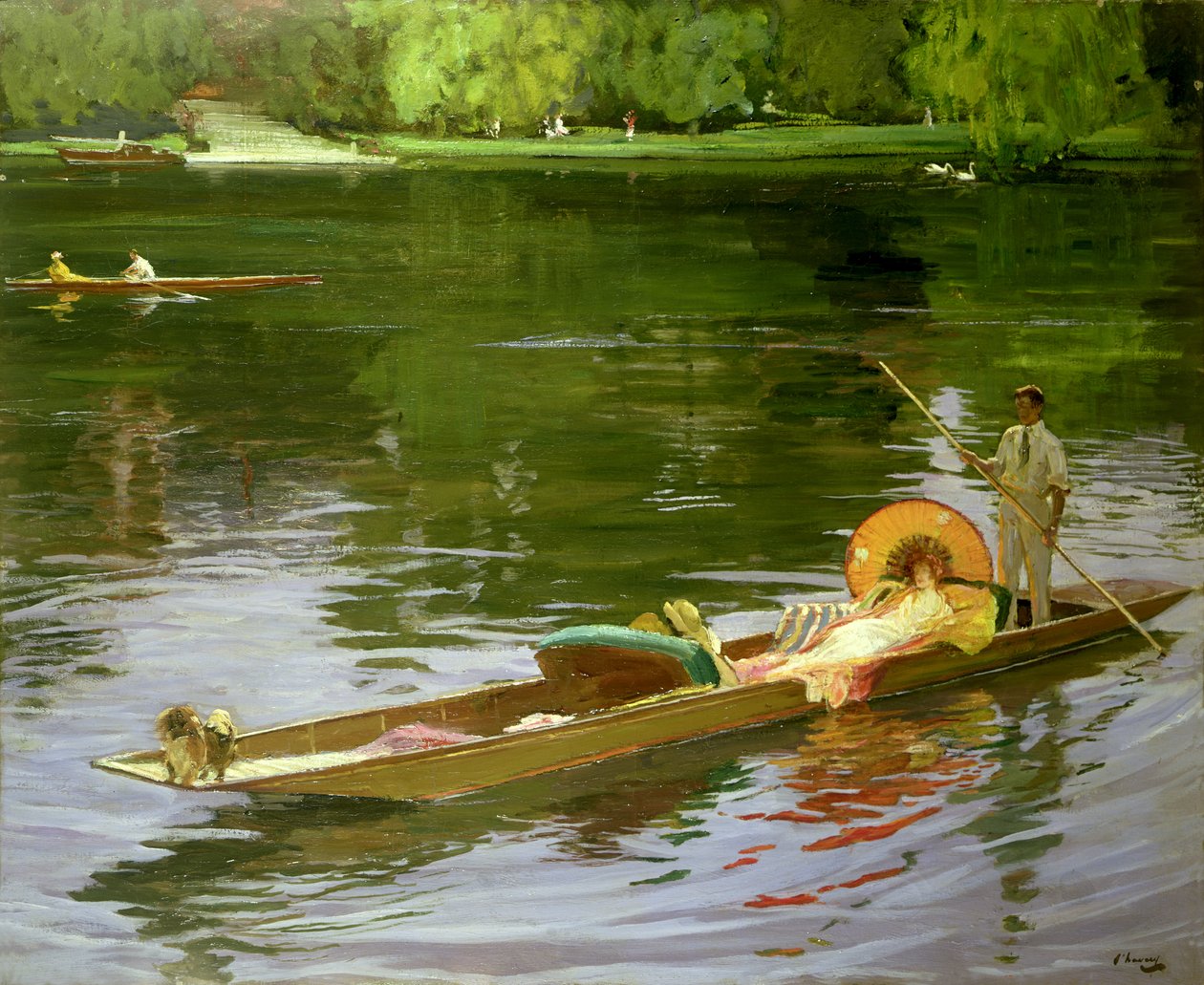 Scena di Canottaggio a Maidenhead da John Lavery