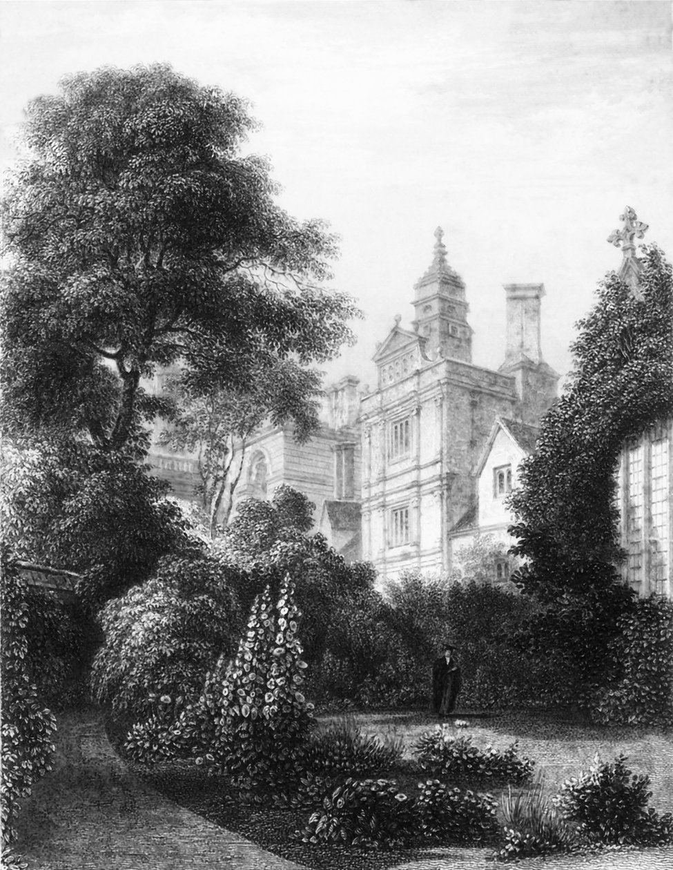 Caius College dai giardini dei Fellows da John Le Keux