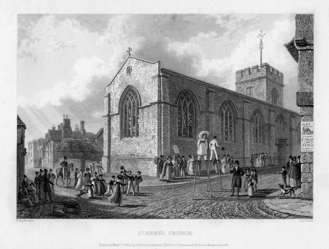 Chiesa di St Ebbes, Oxford da John Le Keux