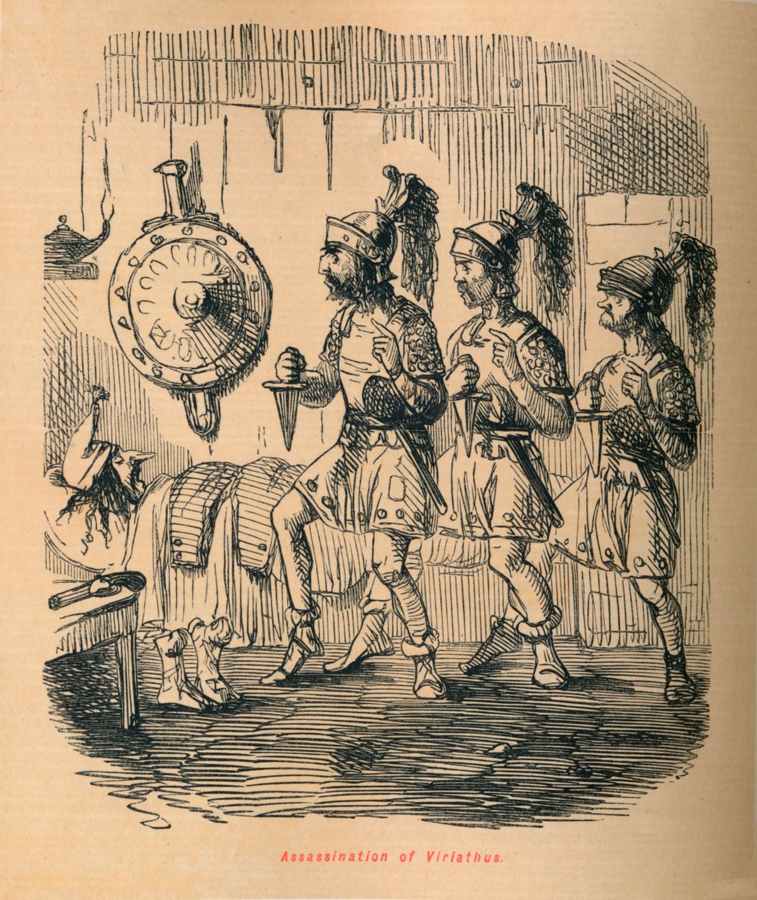 Assassinio di Viriato, 1852 da John Leech