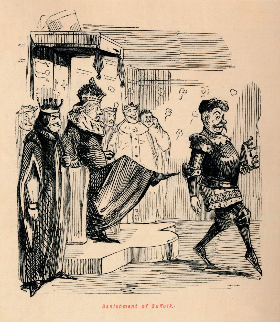 Esilio di Suffolk da John Leech