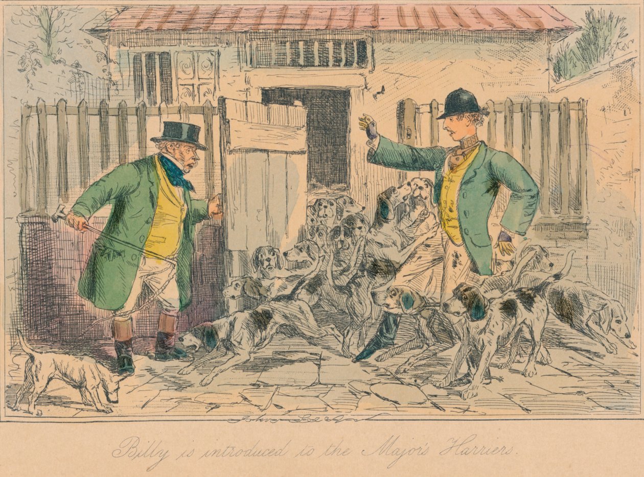 Billy viene introdotto ai Majors Harriers, 1858 da John Leech