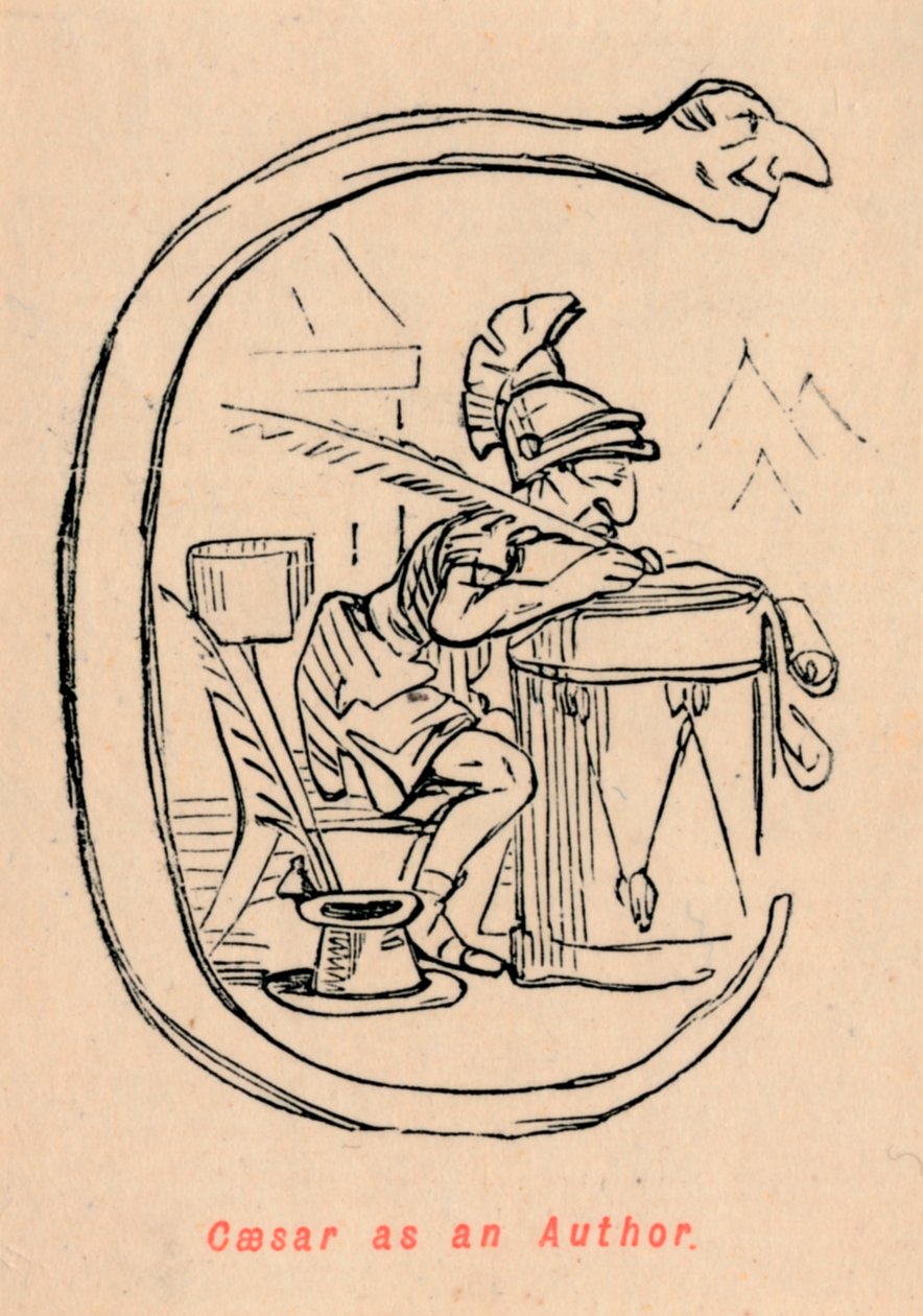 Cesare come autore, 1852 da John Leech