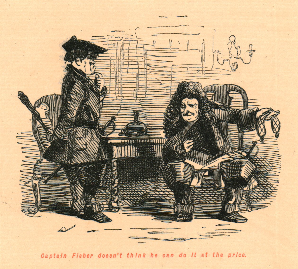 Il capitano Fisher non pensa di poterlo fare al prezzo da John Leech