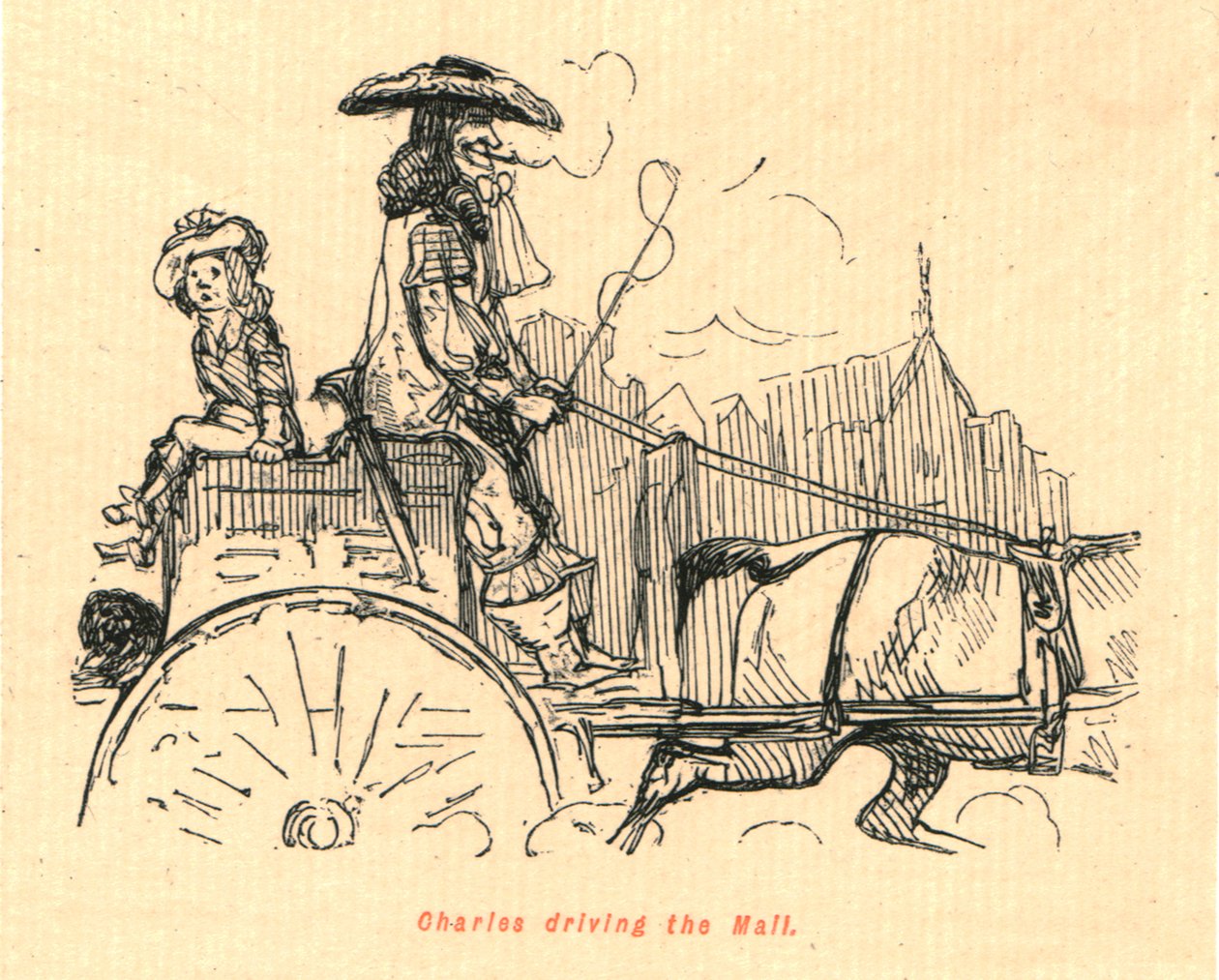 Carlo che guida nel Mall, 1897 da John Leech