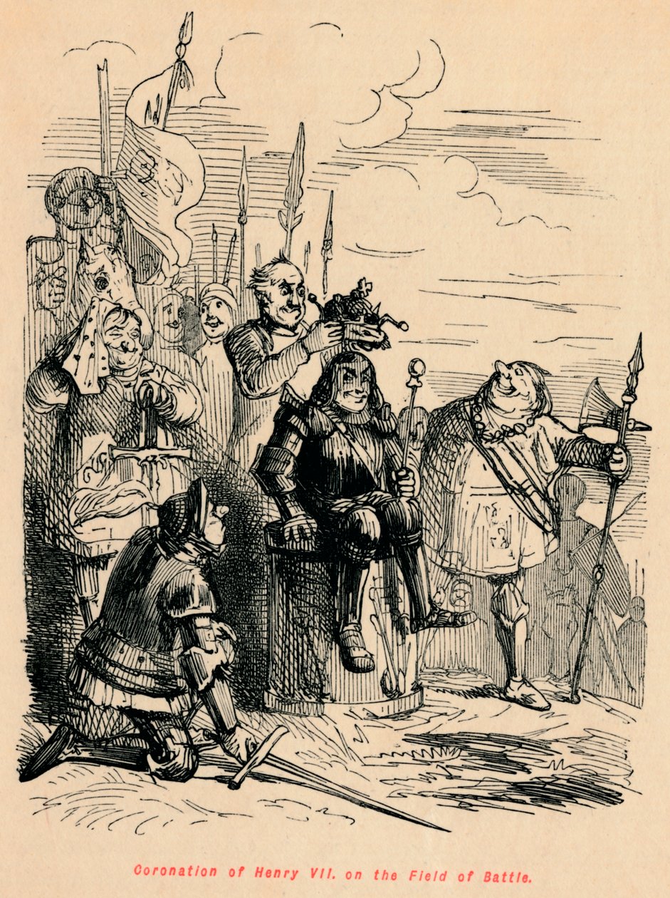 Incoronazione di Enrico VII sul campo di battaglia da John Leech