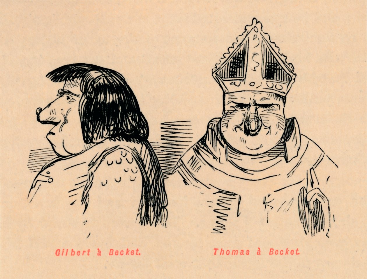 Gilbert a Becket, Thomas a Becket, c1860 da John Leech