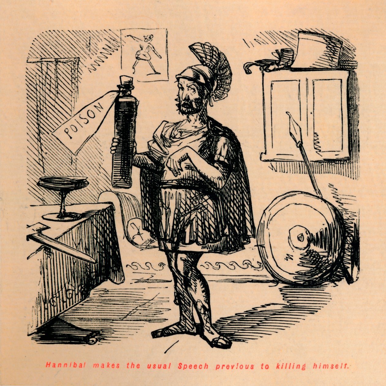 Annibale fa il solito discorso prima di uccidersi da John Leech