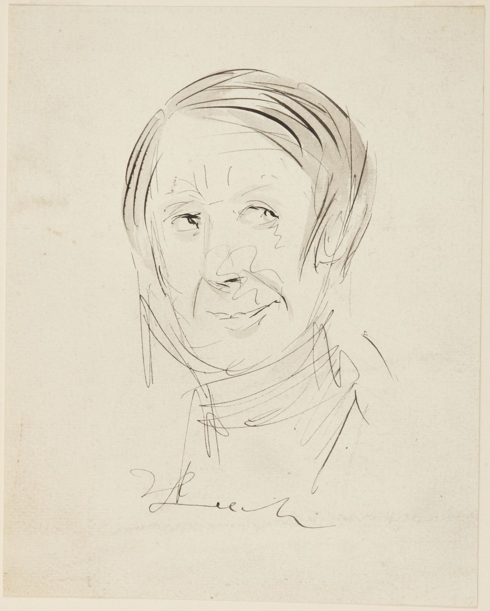 Testa di uomo da John Leech