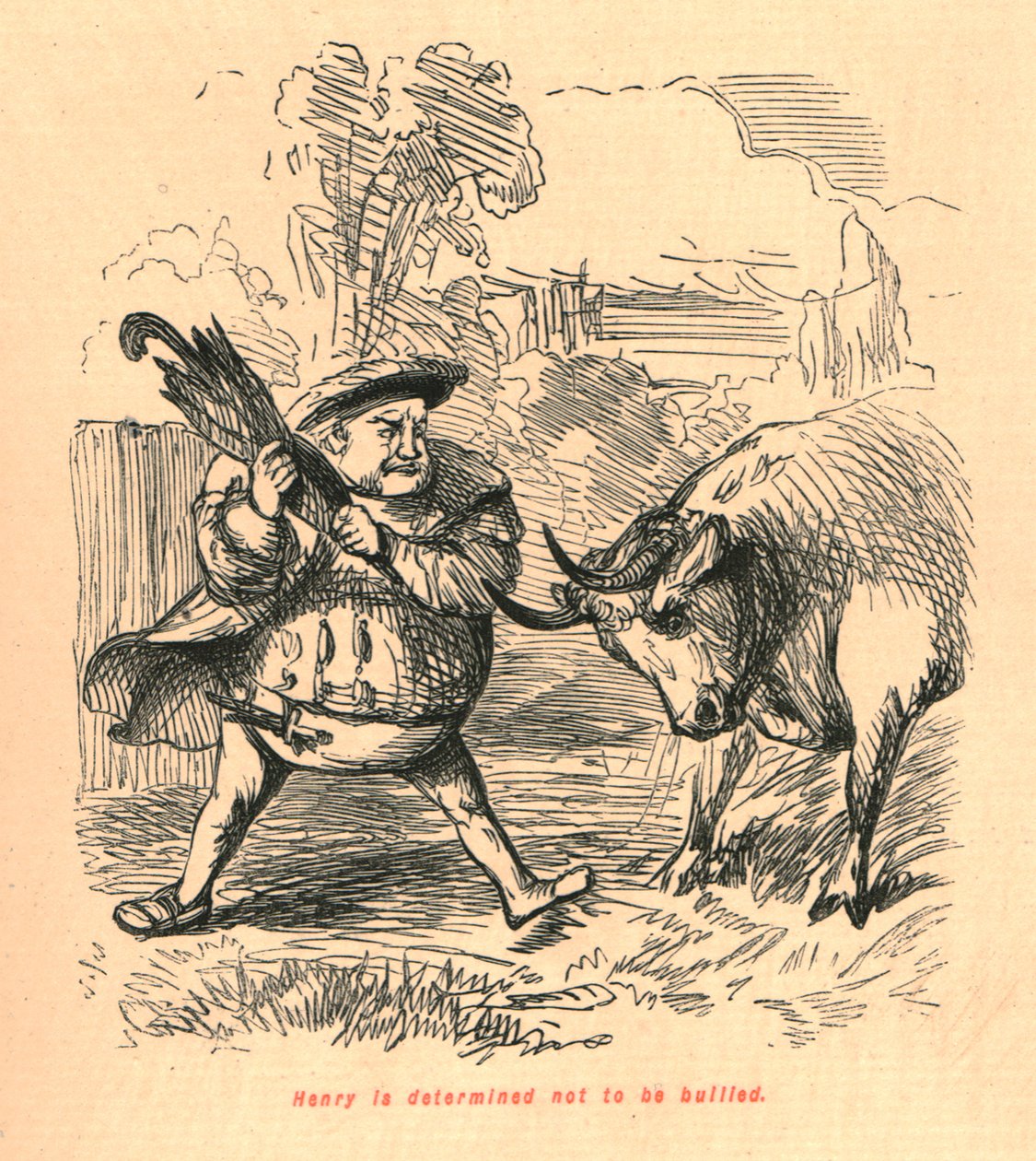 Henry è determinato a non essere bullizzato, 1897 da John Leech