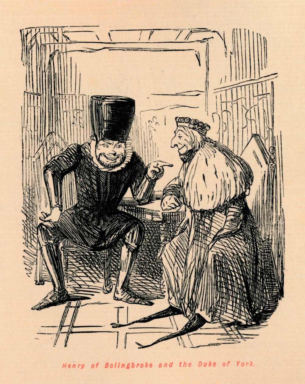 Enrico di Bolingbroke e il Duca di York, c1860 da John Leech