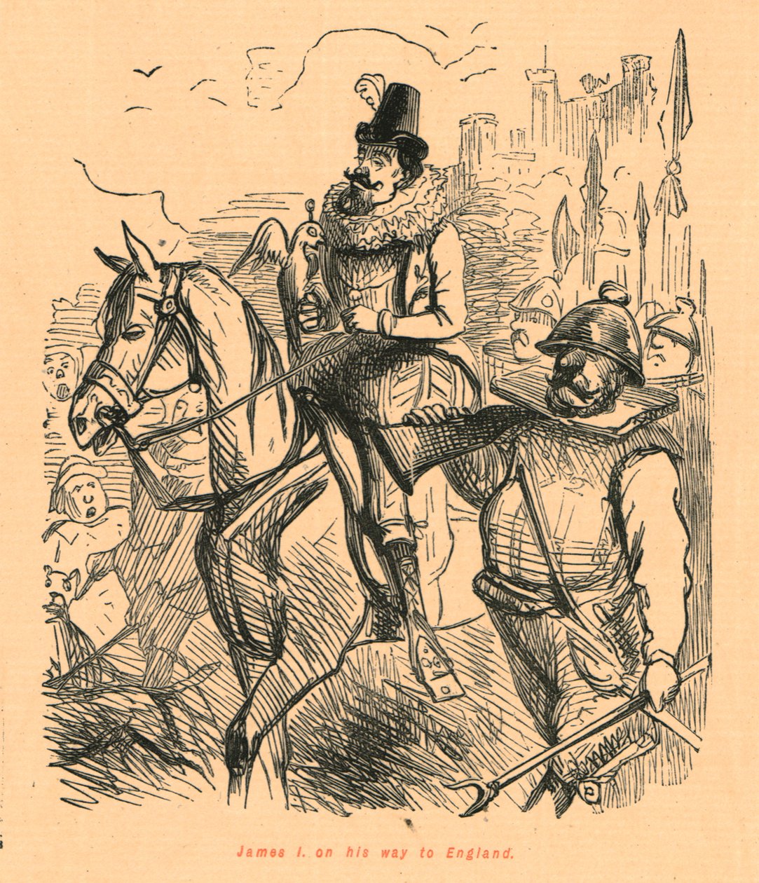 Giacomo I in viaggio verso l
