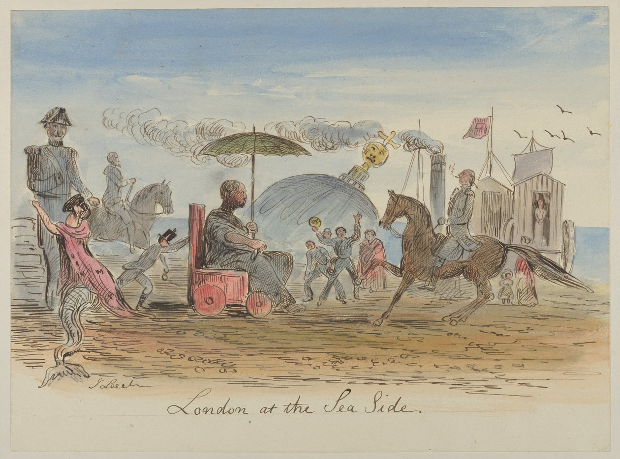 Londra in riva al mare da John Leech