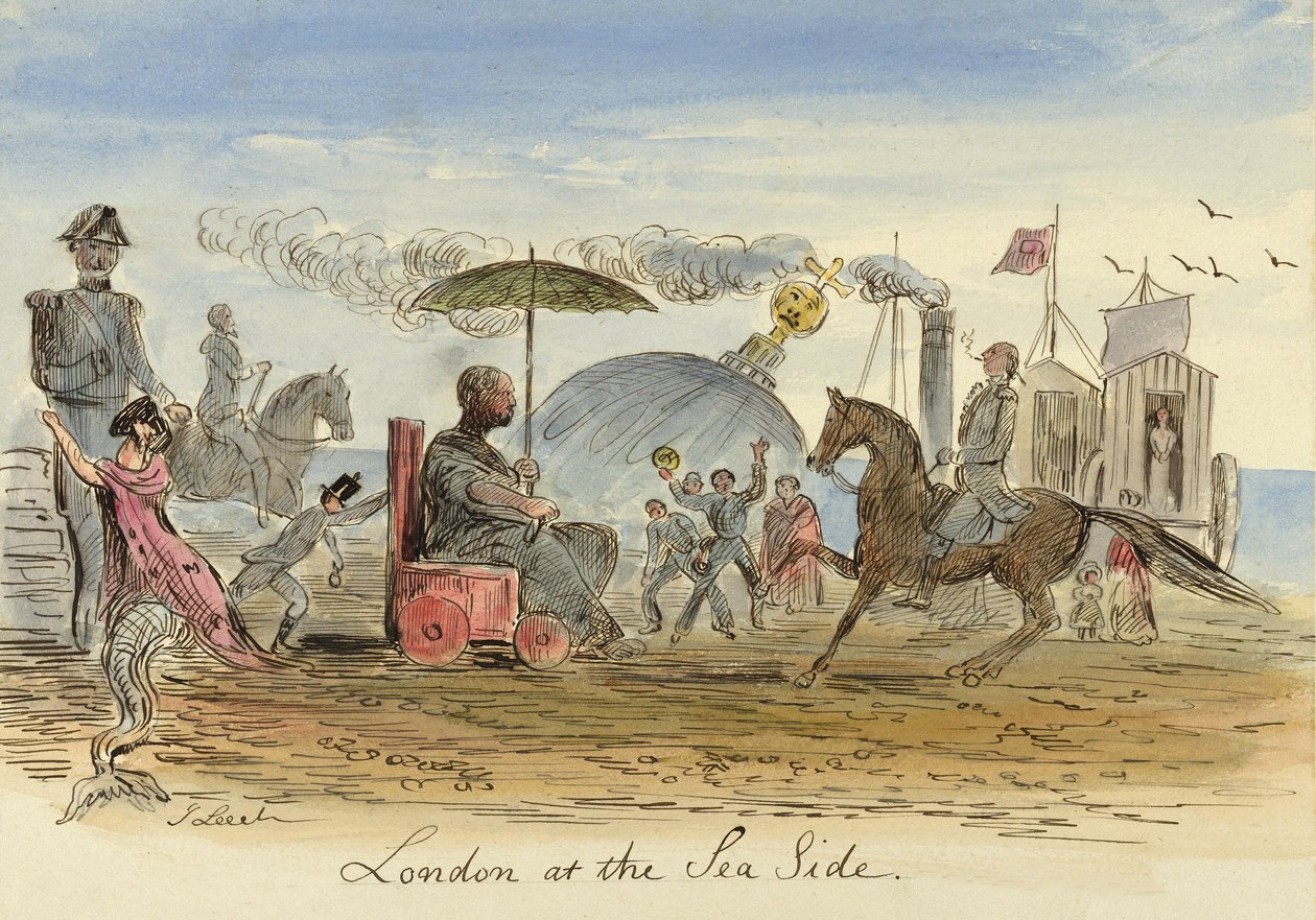 Londra al mare, pub.1844 da John Leech