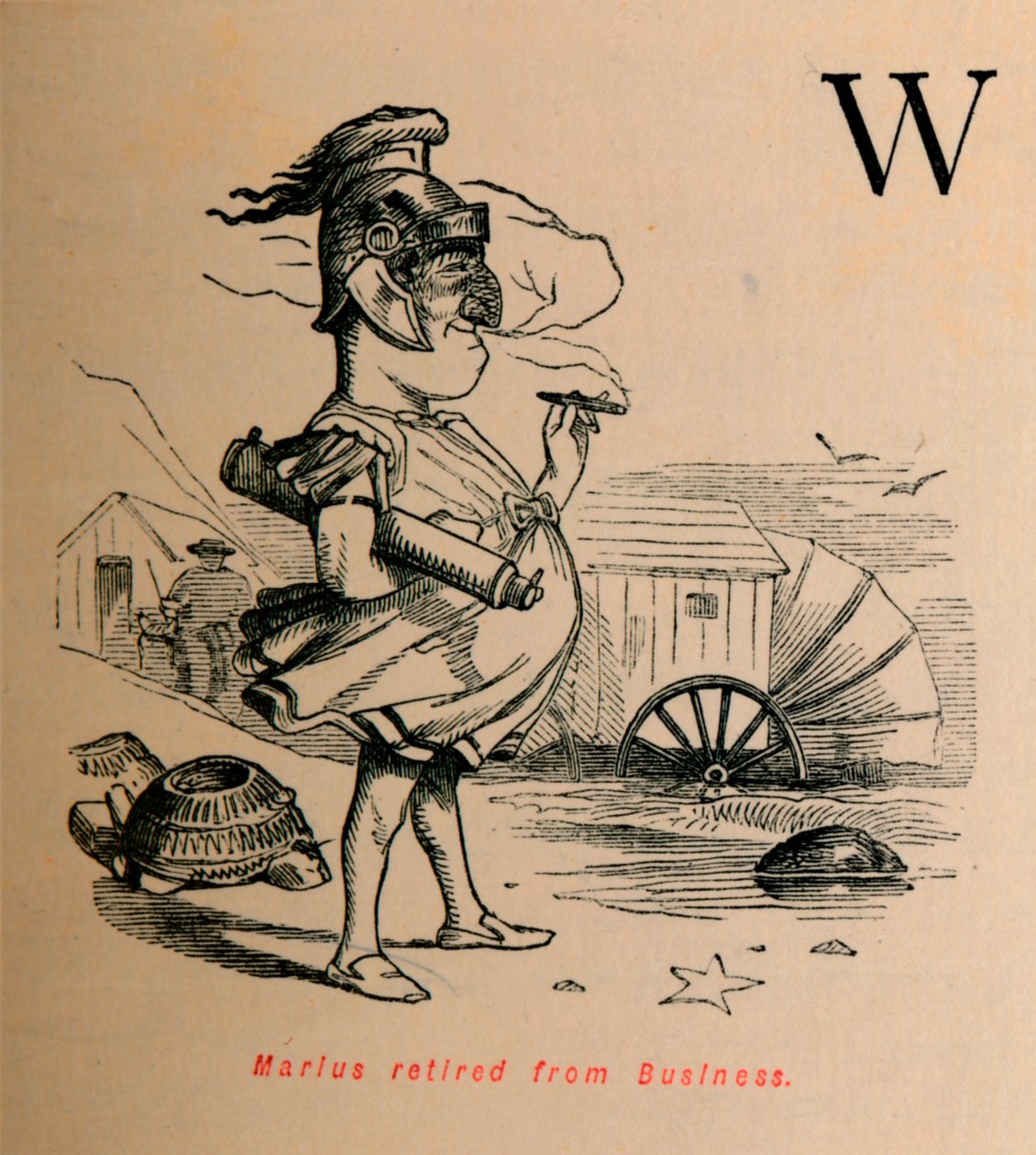 Marius si ritira dagli affari, 1852 da John Leech