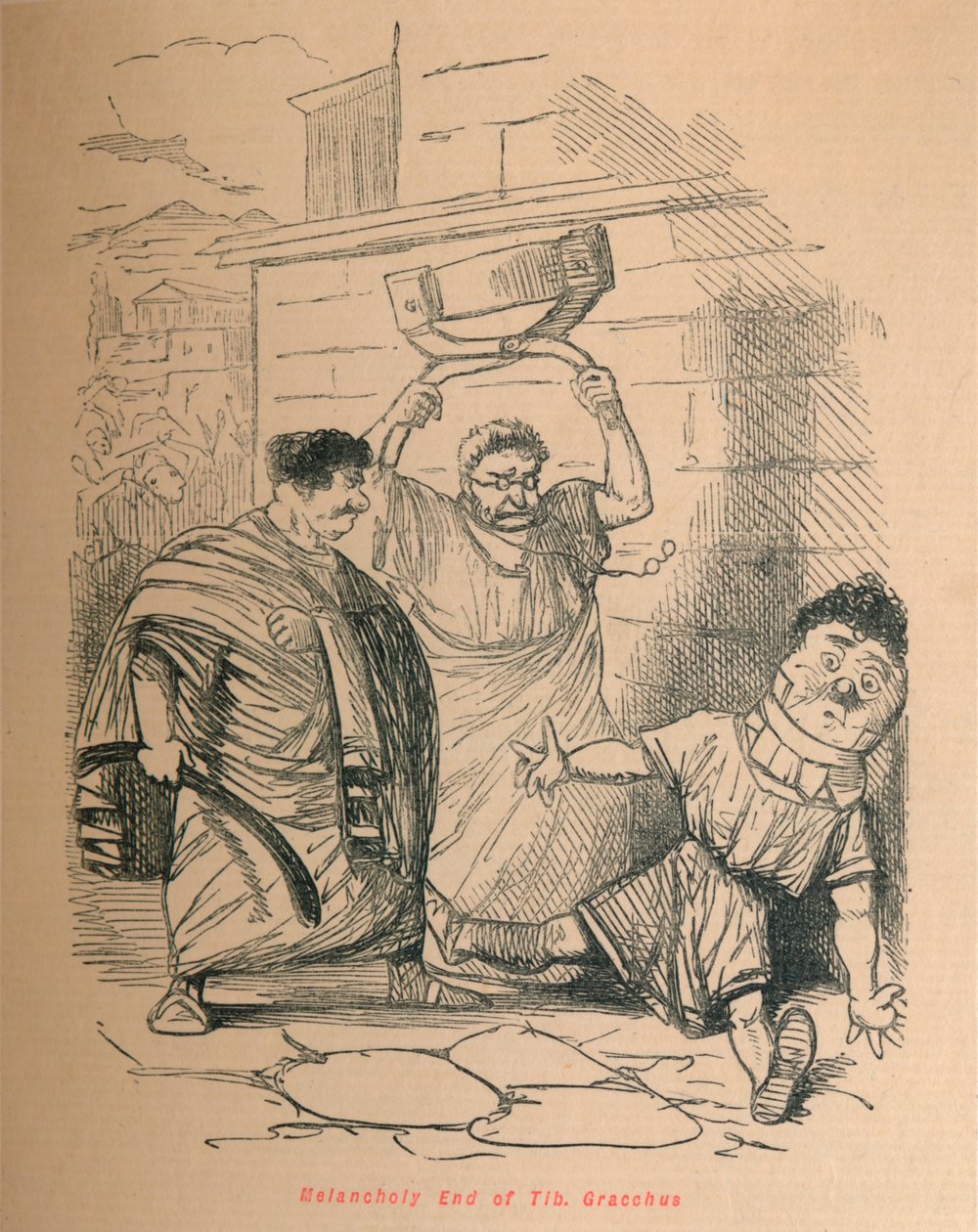 Fine malinconica di Tiberio Gracco, 1852 da John Leech