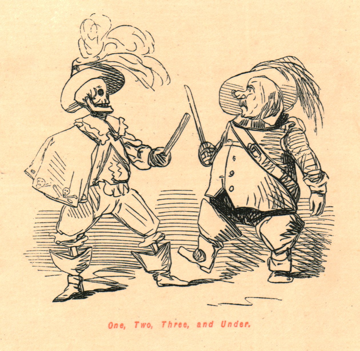 Uno, due, tre e sotto, 1897 da John Leech