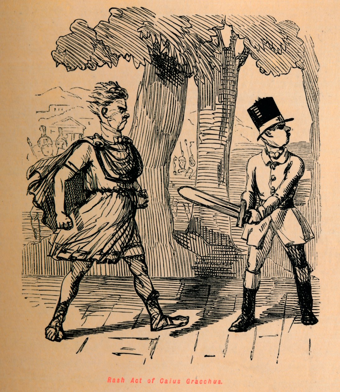 Atto avventato di Gaio Gracco, 1852 da John Leech