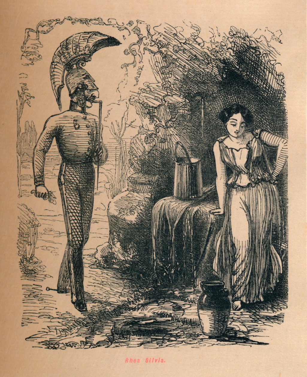 Rea Silvia, 1852 da John Leech